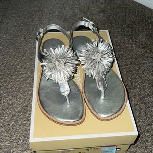 Michael Kors leather thong sandals. 6.5